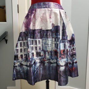 Pleated City by the Water Skirt